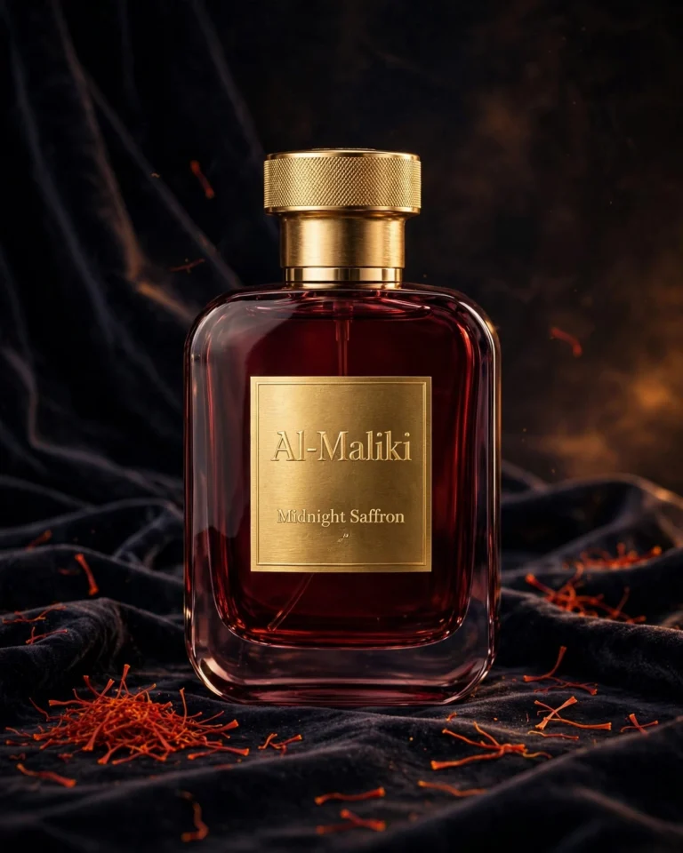 Al-Maliki Artisanal Eau de Parfum Collection – Available in Midnight Saffron & Leather Noir